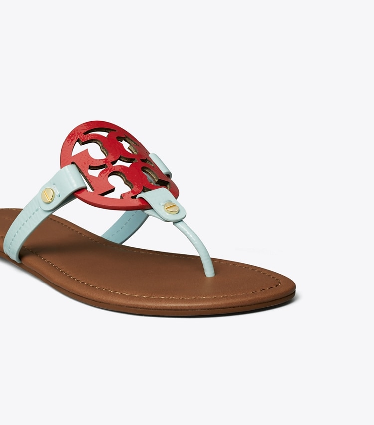 TORY BURCH MILLER SANDAL - Sea Bubble / Triple Red / Rust