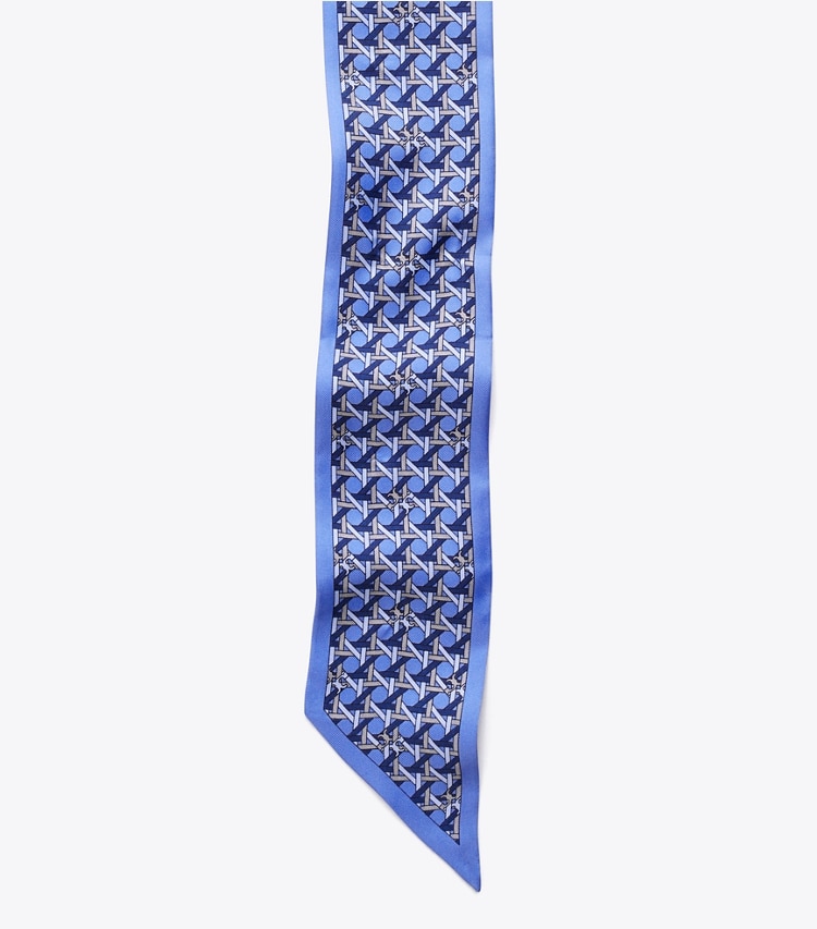 TORY BURCH BASKETWEAVE RIBBON TIE - Mediterranean Blue