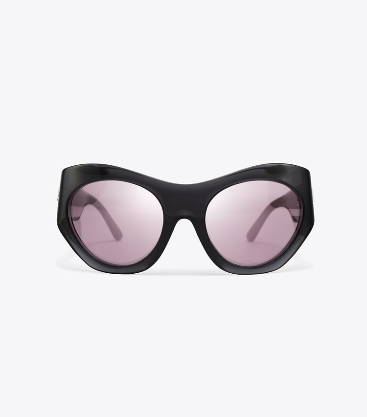 TORY BURCH RUNWAY SUNGLASSES - Grey/Violet