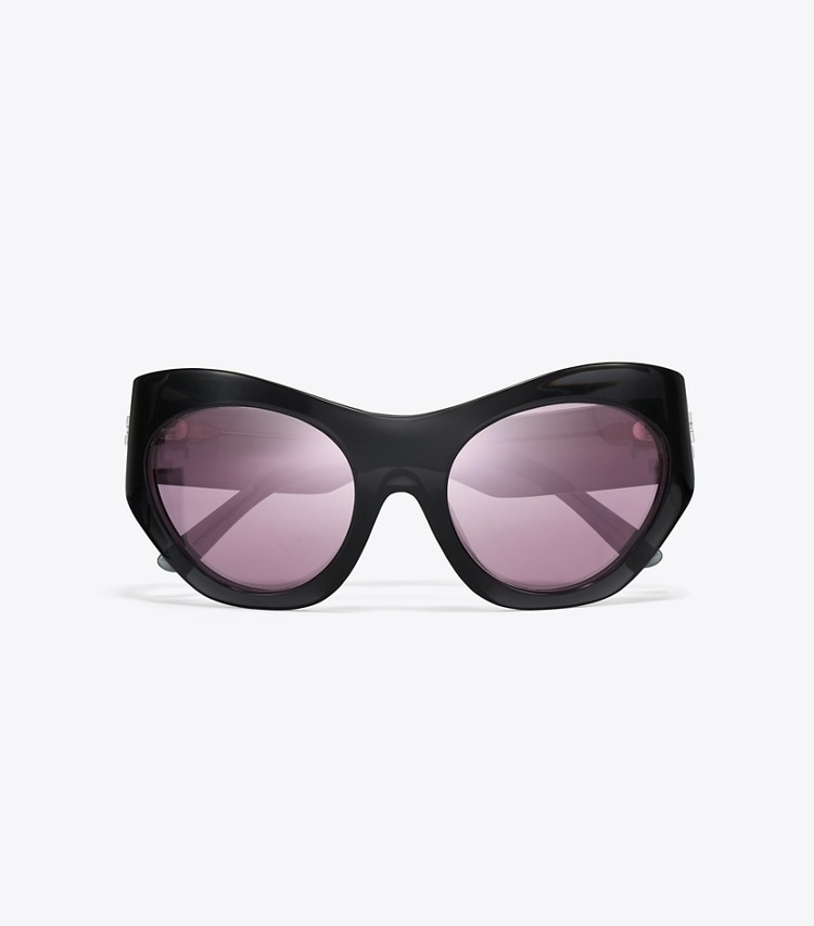 TORY BURCH RUNWAY SUNGLASSES - Grey/Violet