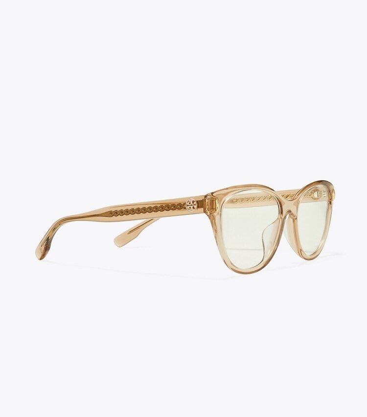 TORY BURCH MILLER EYEGLASSES - Transparent Brown