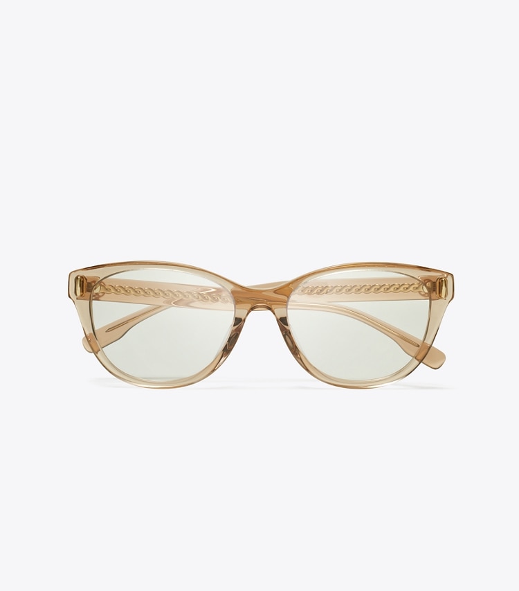 TORY BURCH MILLER EYEGLASSES - Transparent Brown