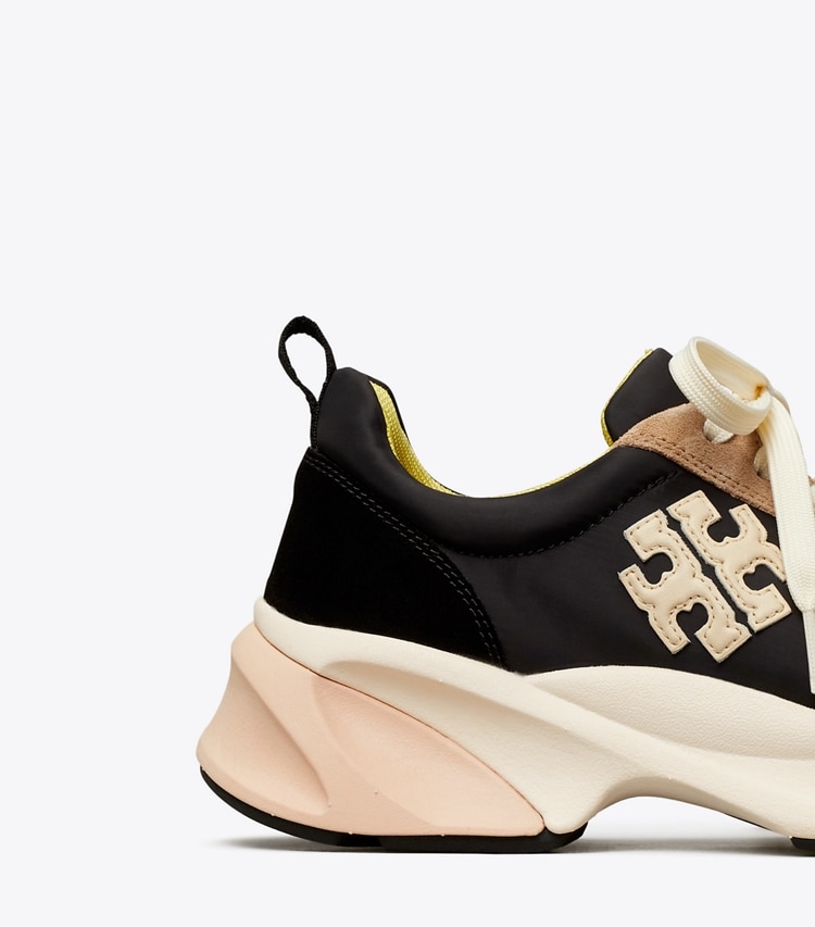 TORY BURCH GOOD LUCK TRAINER - Black / Cream