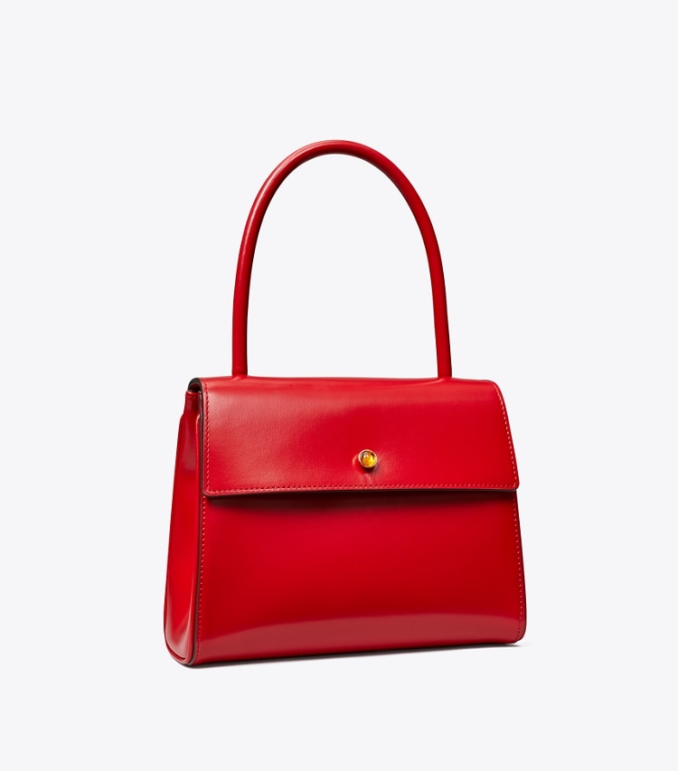 TORY BURCH SMALL DEVILLE BAG - Warm Red - Click Image to Close