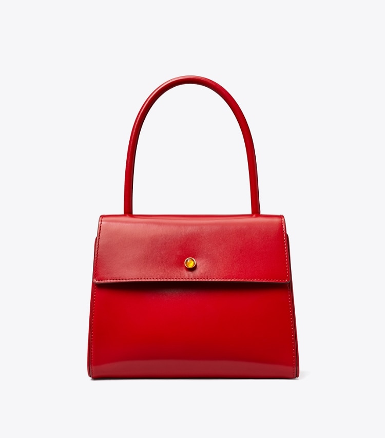 TORY BURCH SMALL DEVILLE BAG - Warm Red