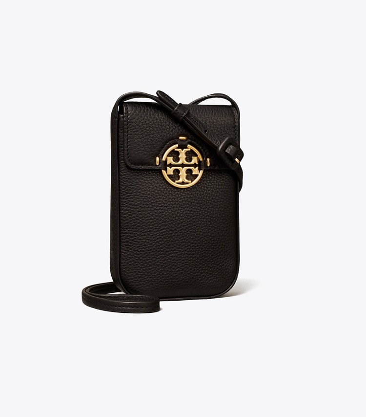 TORY BURCH MILLER PHONE CROSSBODY - Black - Click Image to Close