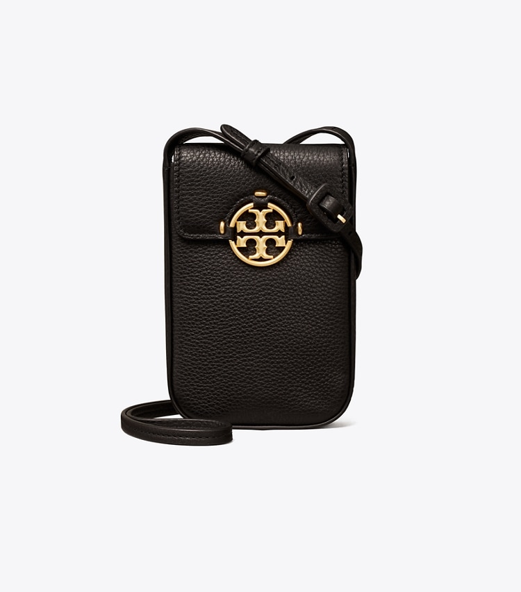 TORY BURCH MILLER PHONE CROSSBODY - Black