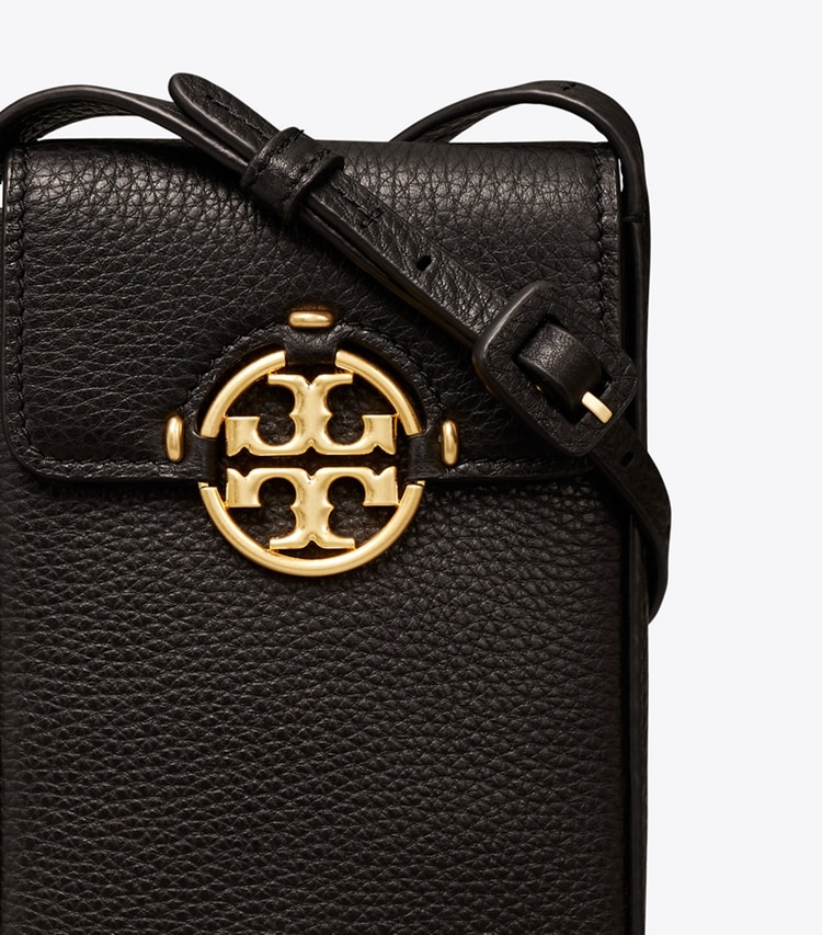 TORY BURCH MILLER PHONE CROSSBODY - Black