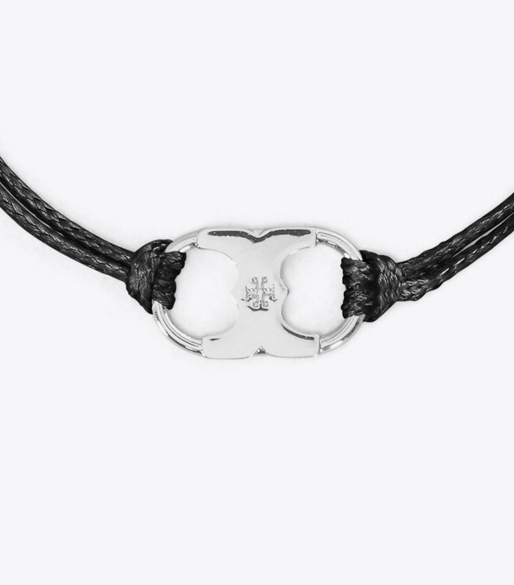 TORY BURCH EMBRACE AMBITION BRACELET - Tory Silver / Black