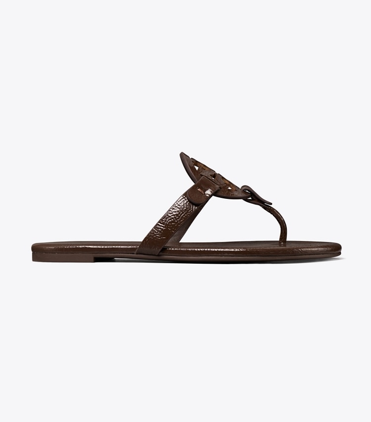 TORY BURCH MILLER SOFT PATENT SANDAL - Coconut