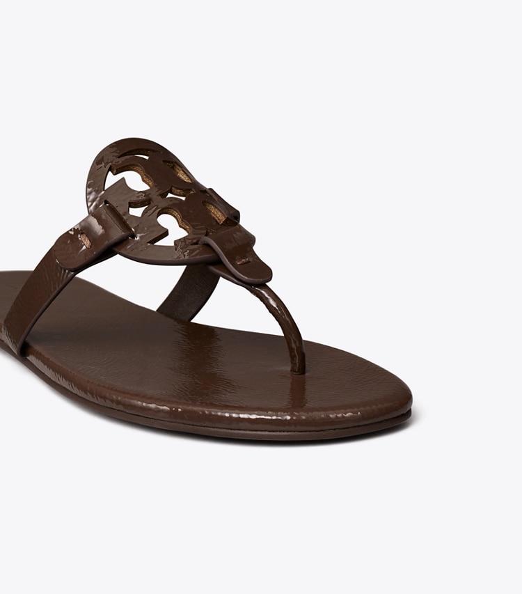 TORY BURCH MILLER SOFT PATENT SANDAL - Coconut