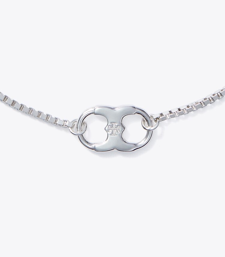 TORY BURCH EMBRACE AMBITION CHAIN BRACELET - Silver