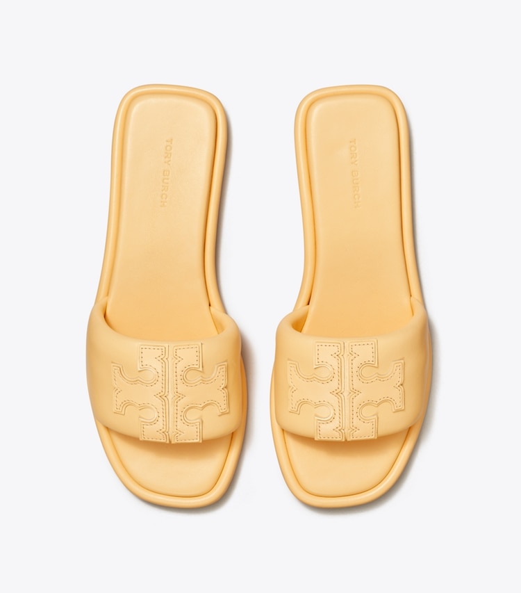 TORY BURCH DOUBLE T SPORT SLIDE - Peach Puff