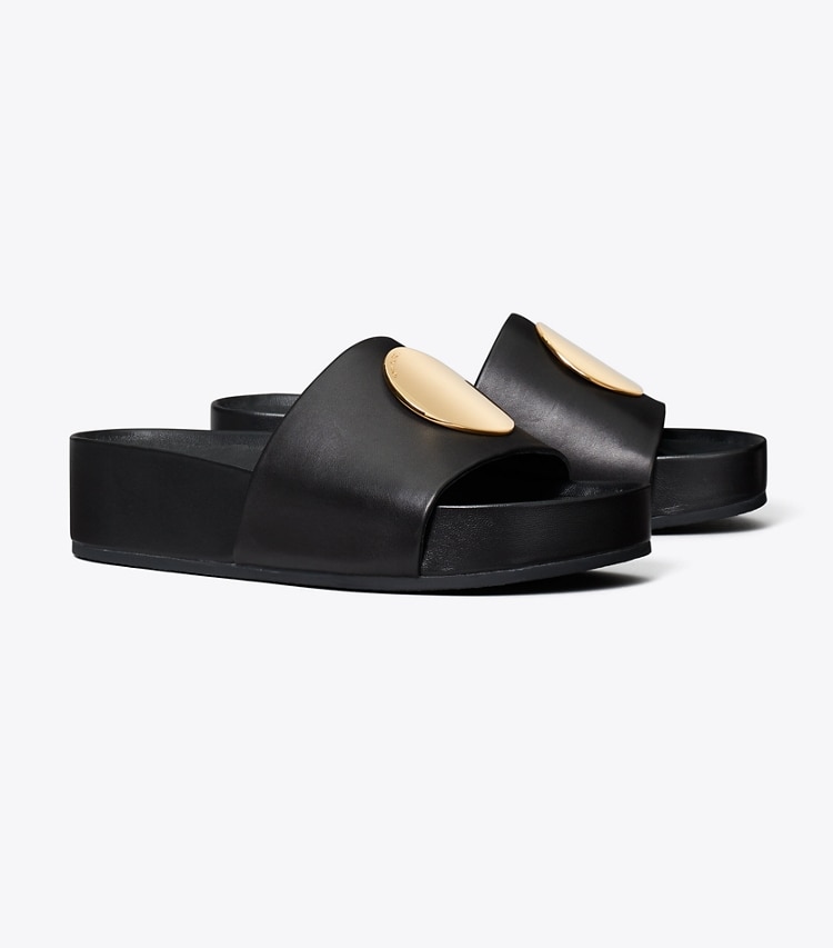 TORY BURCH PATOS SLIDE - Perfect Black / Perfect Black