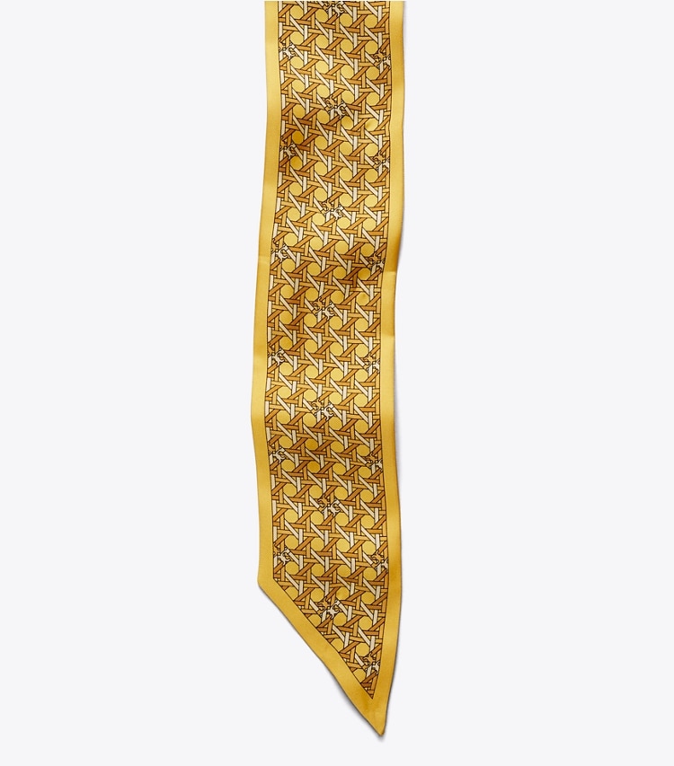 TORY BURCH BASKETWEAVE RIBBON TIE - Sunset Glow