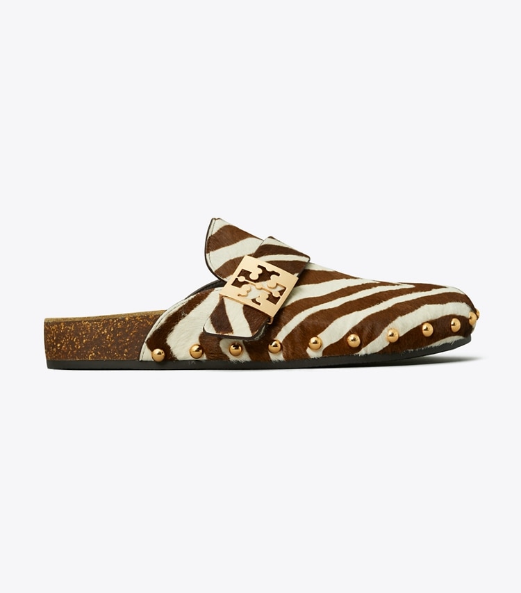 TORY BURCH MELLOW STUDDED MULE - Zebra