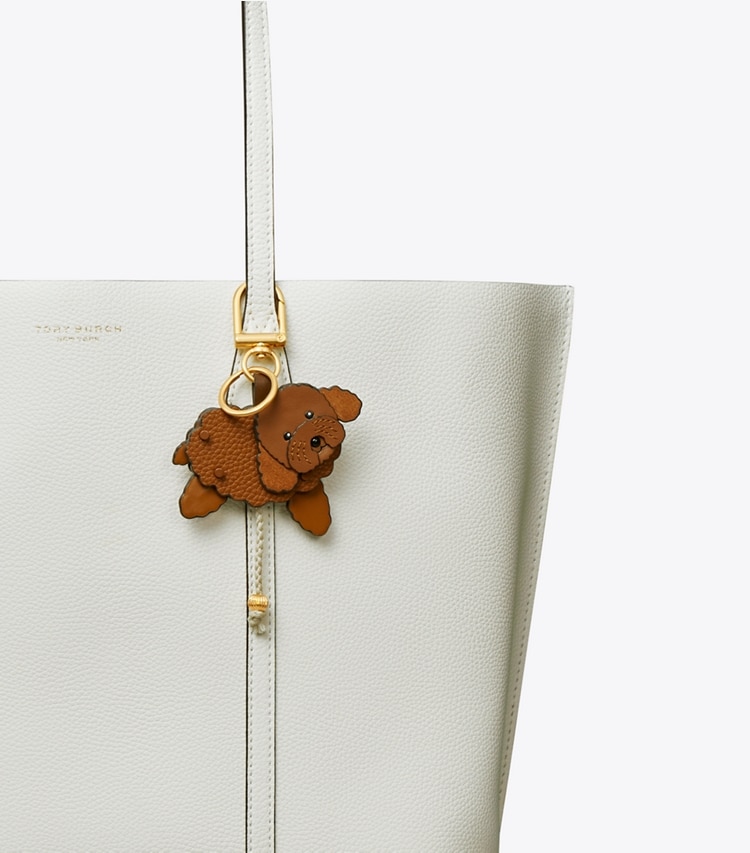 TORY BURCH CHICKEN AND SLIM KEY RING - Light Umber