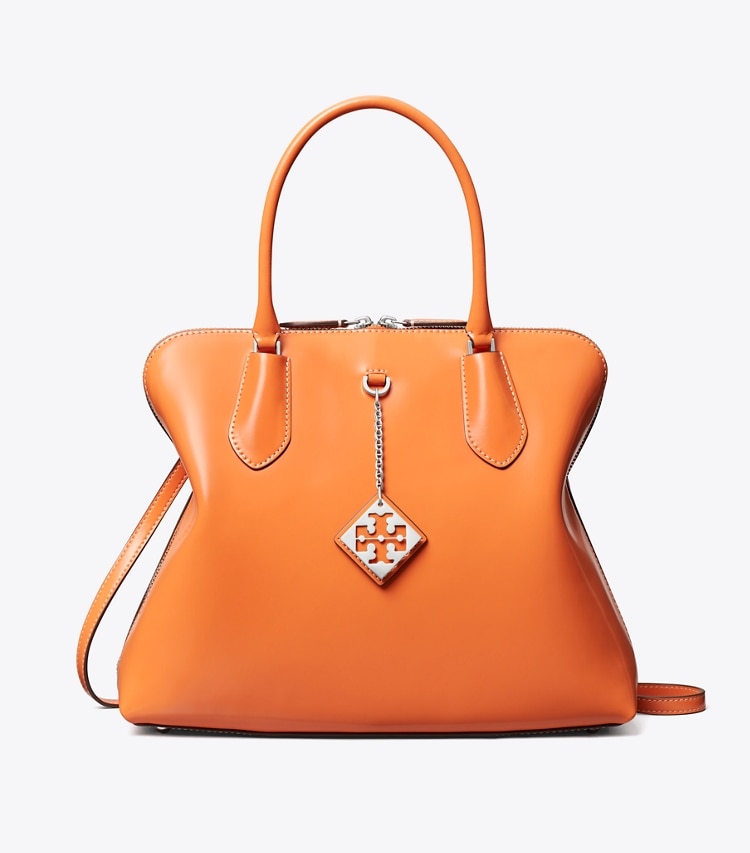 TORY BURCH SWING SATCHEL - Carrot