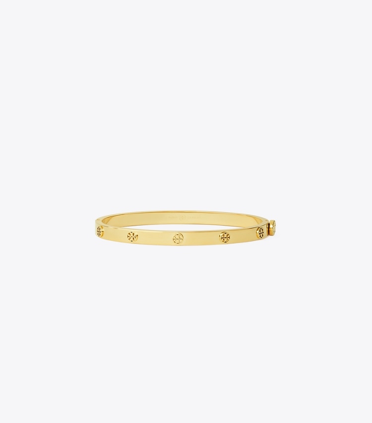 TORY BURCH MILLER STUD HINGE BRACELET, 5MM - Tory Gold - Click Image to Close