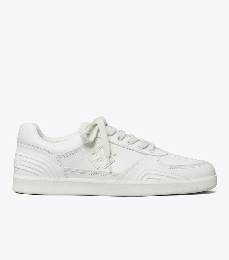 TORY BURCH CLOVER COURT SNEAKER - Titanium White / Titanium White