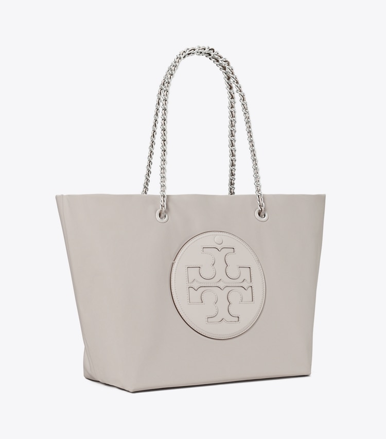 TORY BURCH ELLA CHAIN TOTE - Bay Gray - Click Image to Close