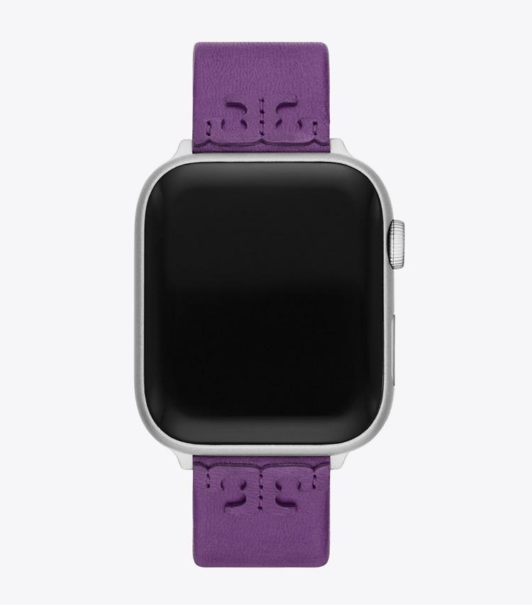 TORY BURCH MCGRAW BAND FOR APPLE WATCH, LEATHER - Mauve