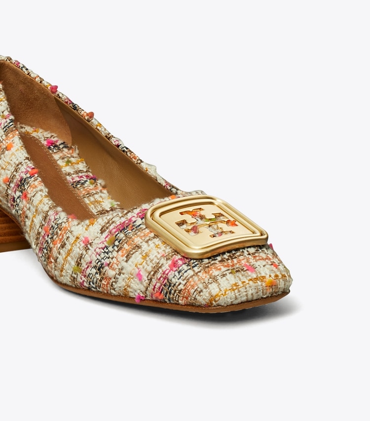 TORY BURCH GEORGIA PUMP - Pink Multi Tweed