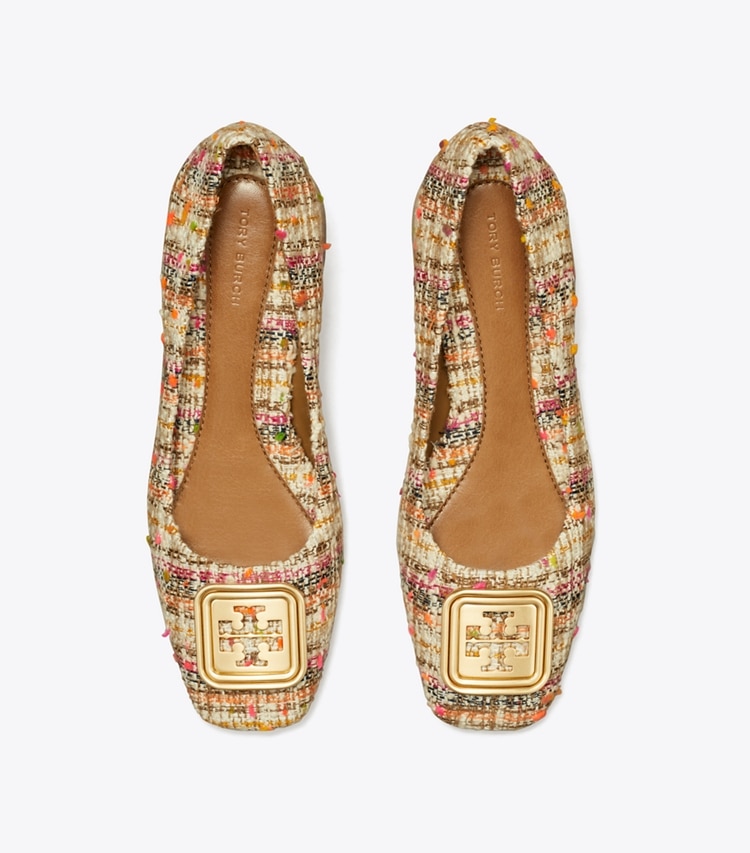 TORY BURCH GEORGIA PUMP - Pink Multi Tweed