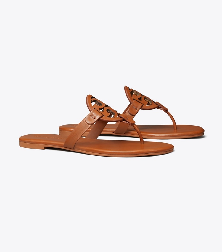 TORY BURCH MILLER SOFT SANDAL - Bourbon Miele - Click Image to Close