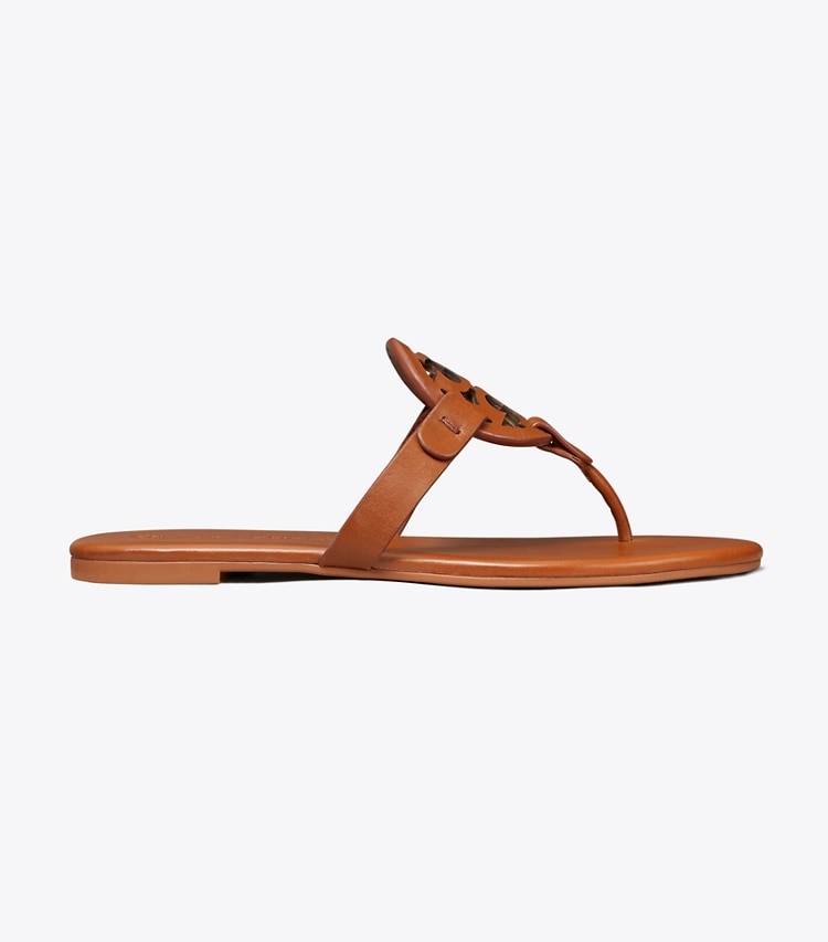 TORY BURCH MILLER SOFT SANDAL - Bourbon Miele