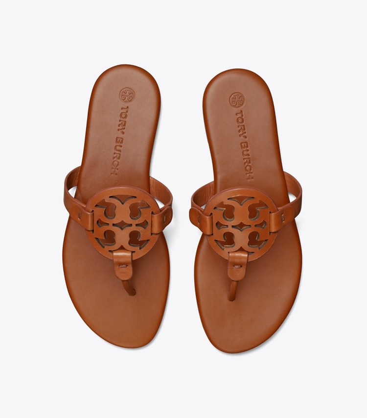 TORY BURCH MILLER SOFT SANDAL - Bourbon Miele