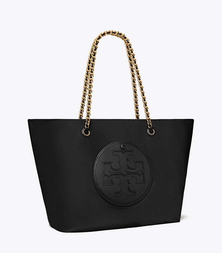 TORY BURCH ELLA CHAIN TOTE - Black - Click Image to Close