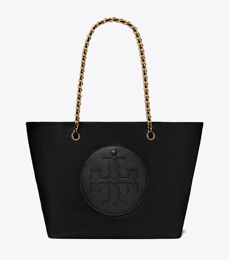 TORY BURCH ELLA CHAIN TOTE - Black