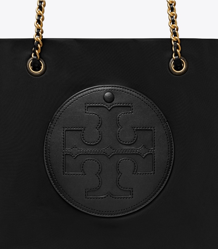 TORY BURCH ELLA CHAIN TOTE - Black