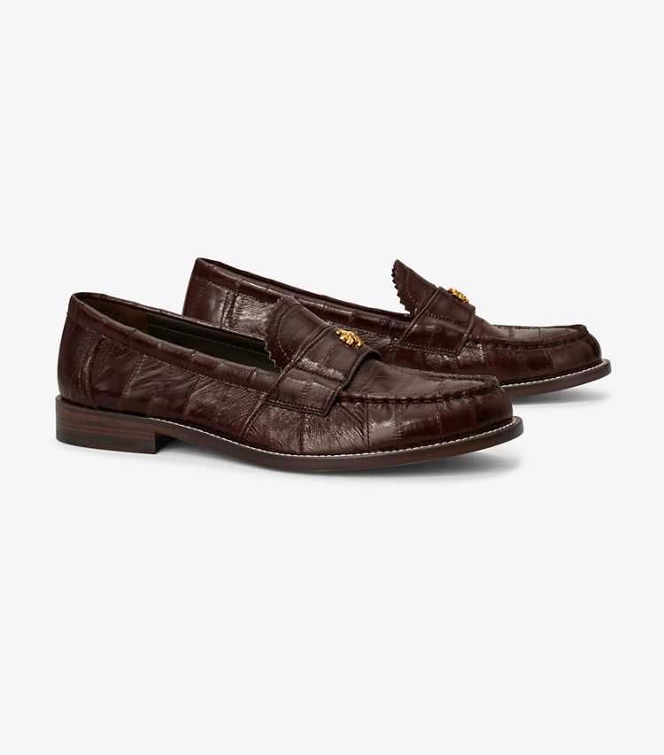 TORY BURCH CLASSIC LOAFER - Dark Brown Eel - Click Image to Close