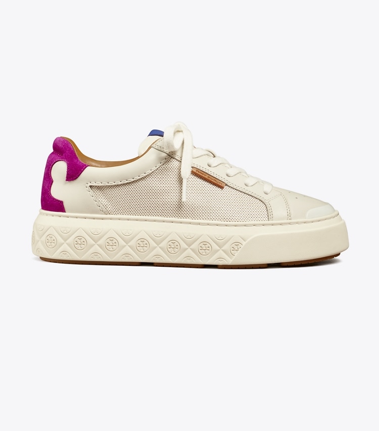 TORY BURCH LADYBUG SNEAKER - Off White / Prickly Pear