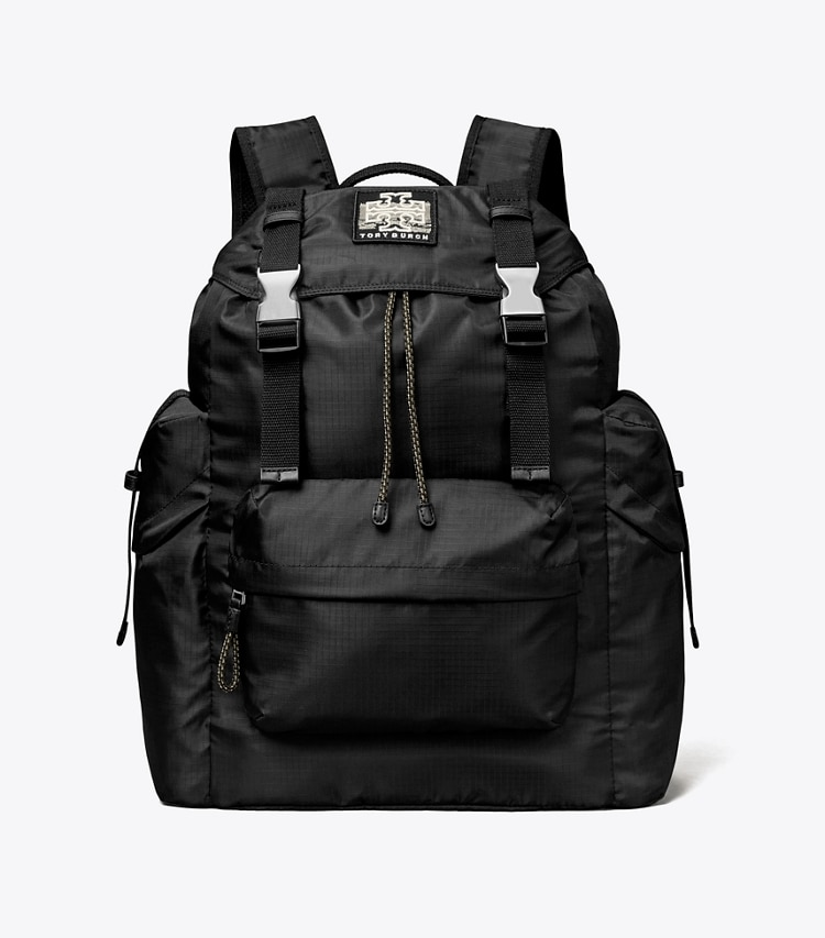 TORY BURCH RIPSTOP BACKPACK - Black - Click Image to Close