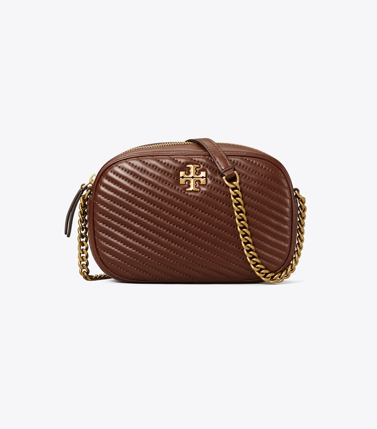 TORY BURCH KIRA CHEVRON MOTO QUILT CAMERA BAG - Tree Branch