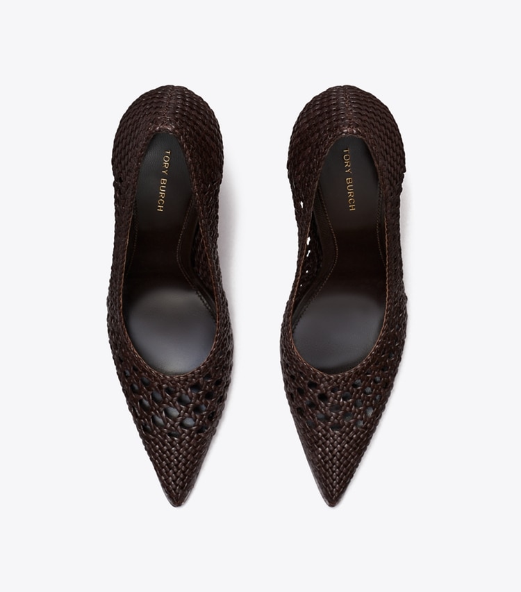 TORY BURCH WOVEN POINTED PUMP - Coco