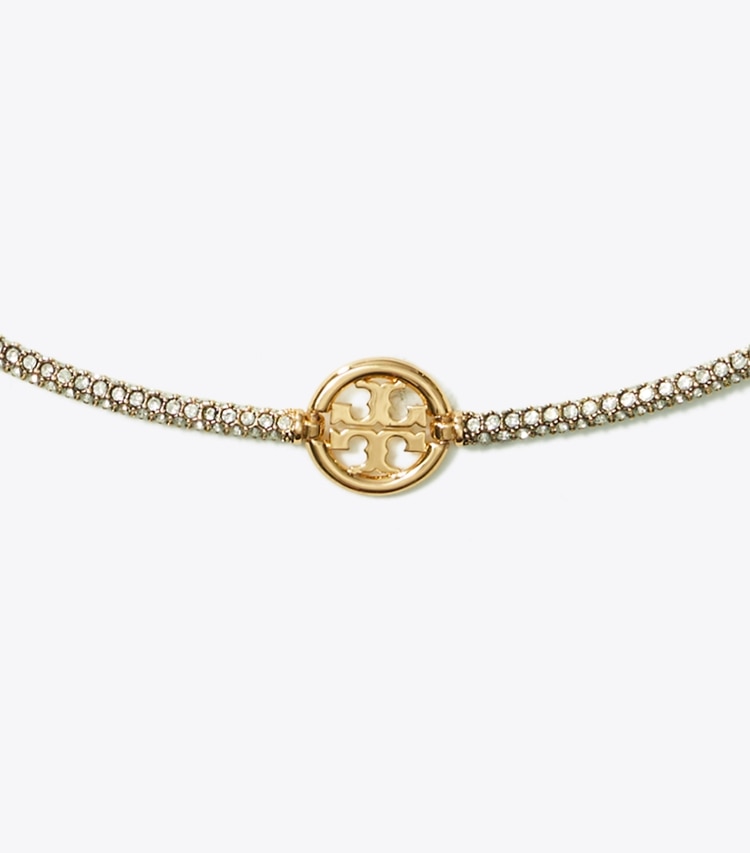 TORY BURCH MILLER PAVe NECKLACE - Tory Gold / Crystal