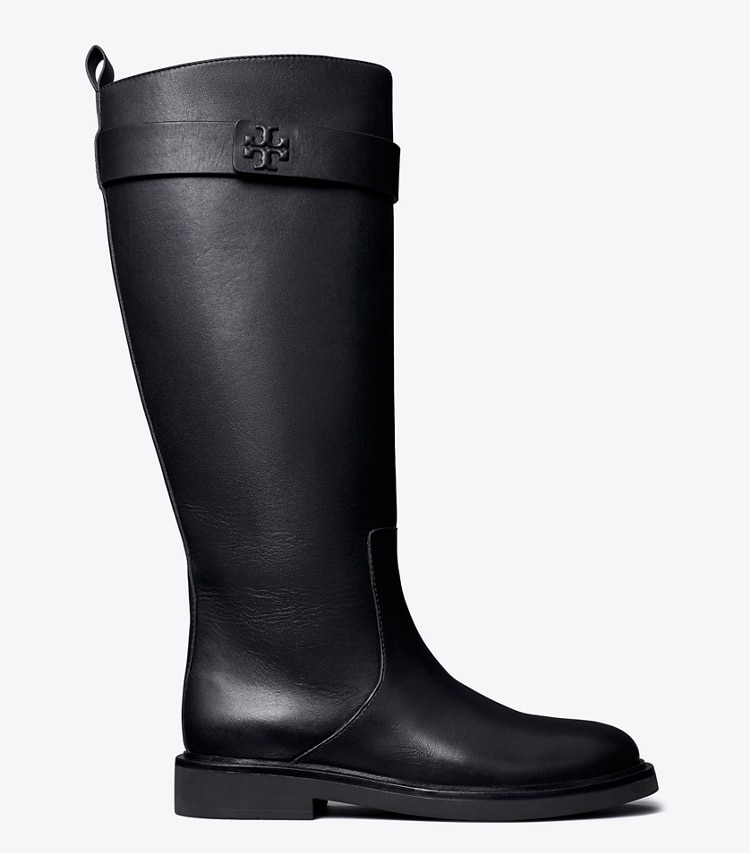 TORY BURCH DOUBLE T UTILITY BOOT - Perfect Black