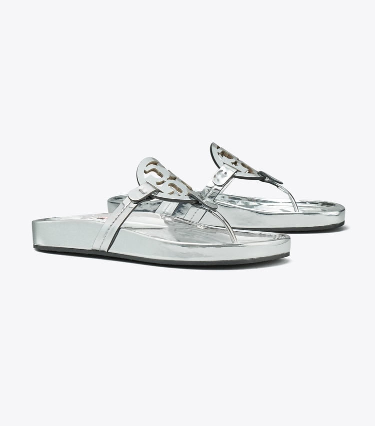 TORY BURCH MILLER CLOUD SANDAL - Argento - Click Image to Close