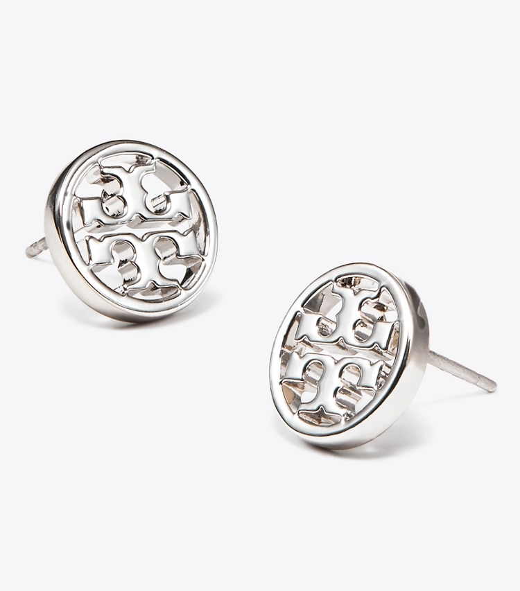 TORY BURCH MILLER STUD EARRING - Tory Silver