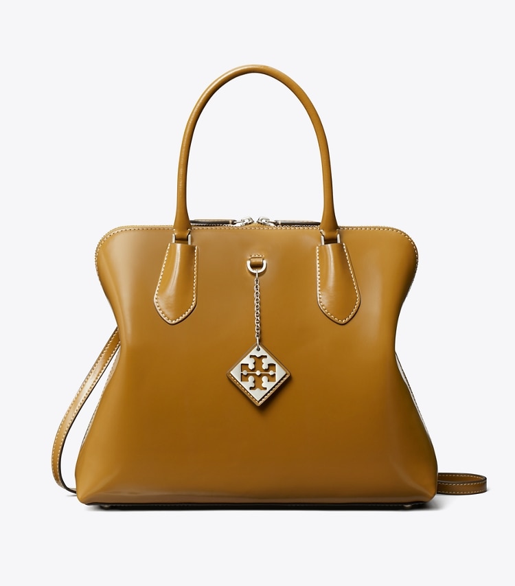 TORY BURCH SWING SATCHEL - Granola