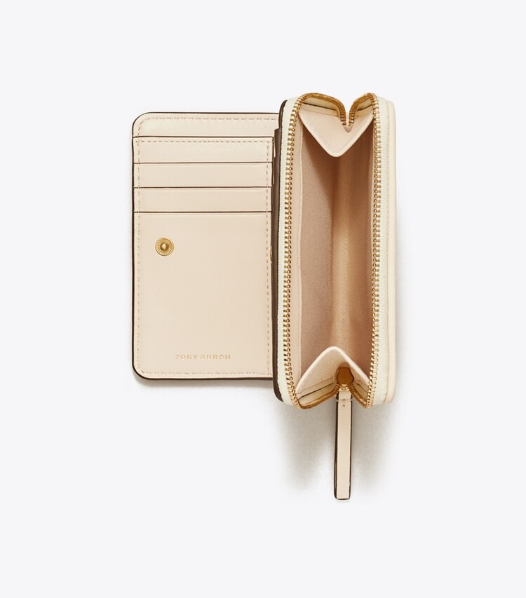 TORY BURCH FLEMING SOFT BI-FOLD WALLET - New Cream