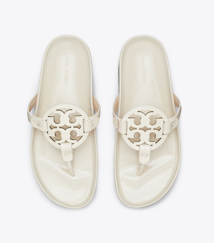 TORY BURCH MILLER CLOUD LUG SANDAL - New Cream / Perfect Black