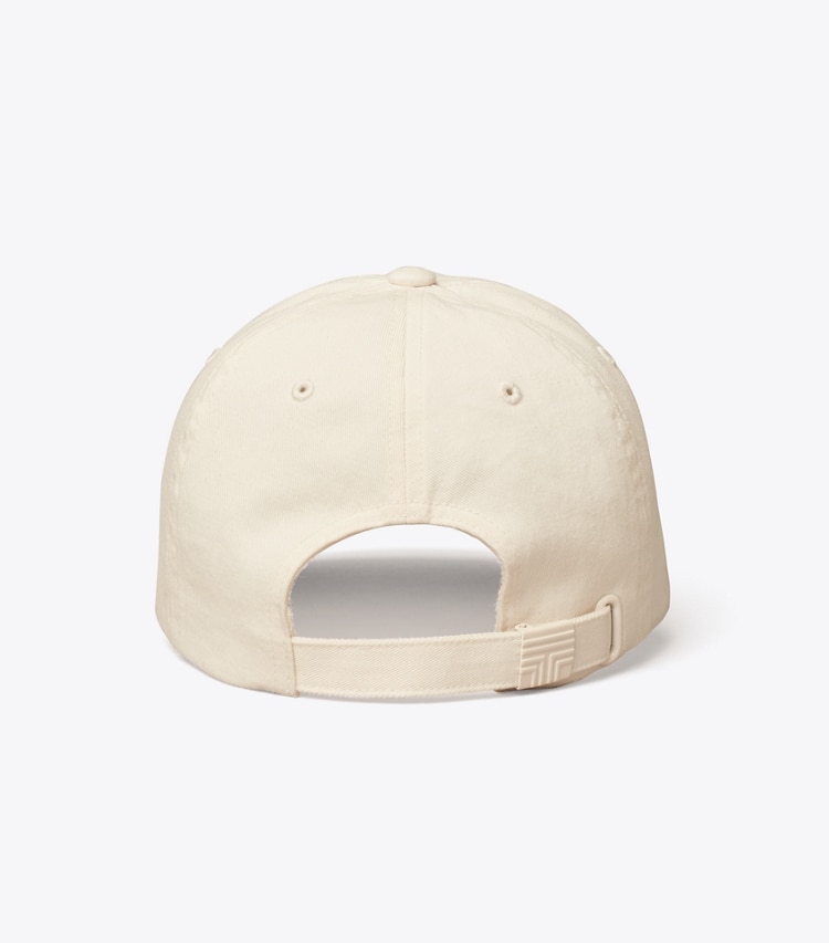 TORY BURCH LOGO CAP - Ivory Pearl