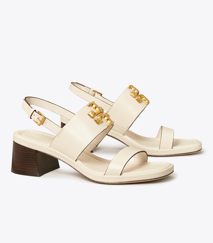 TORY BURCH ELEANOR HEEL SANDAL - New Ivory - Click Image to Close