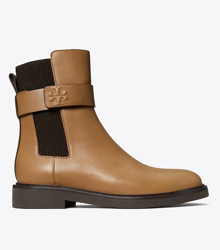 TORY BURCH DOUBLE T CHELSEA BOOT - Almond Flour / Coco