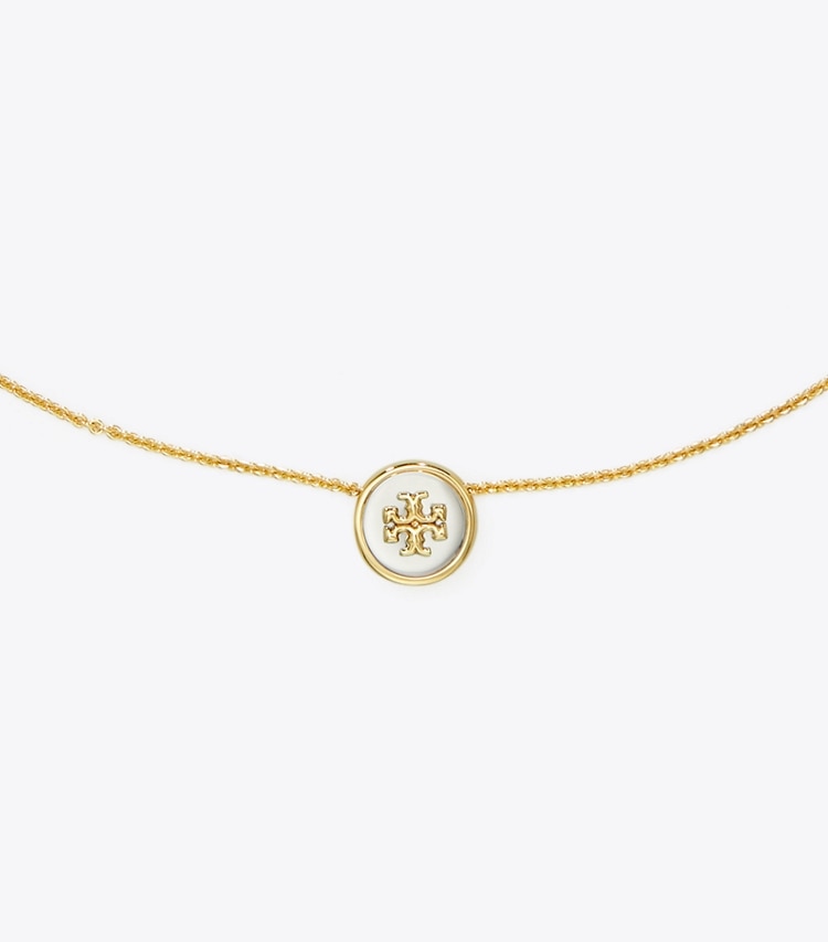 TORY BURCH KIRA PENDANT NECKLACE - Tory Gold / Tory Silver